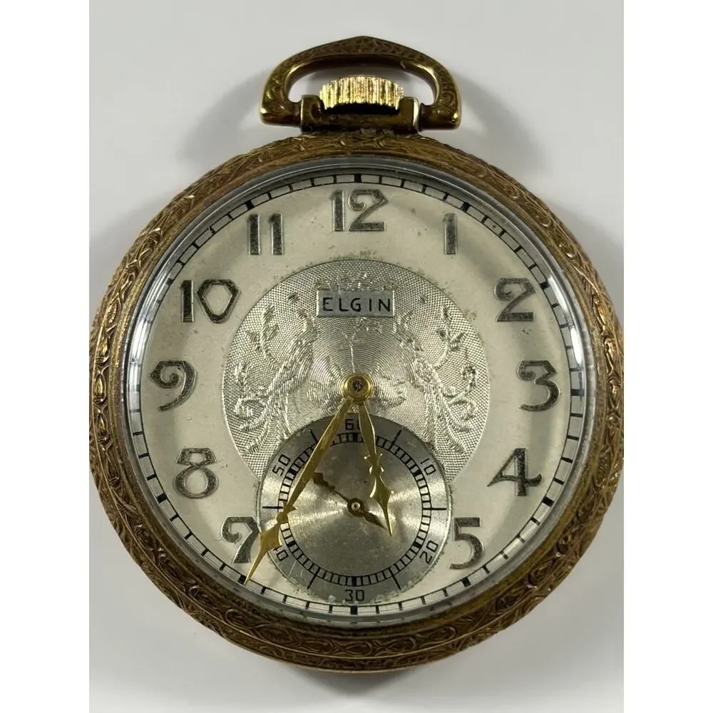 1937 ELGIN POCKET WATCH MOVEMENT 36477590 GRADE: 315 12s 15j